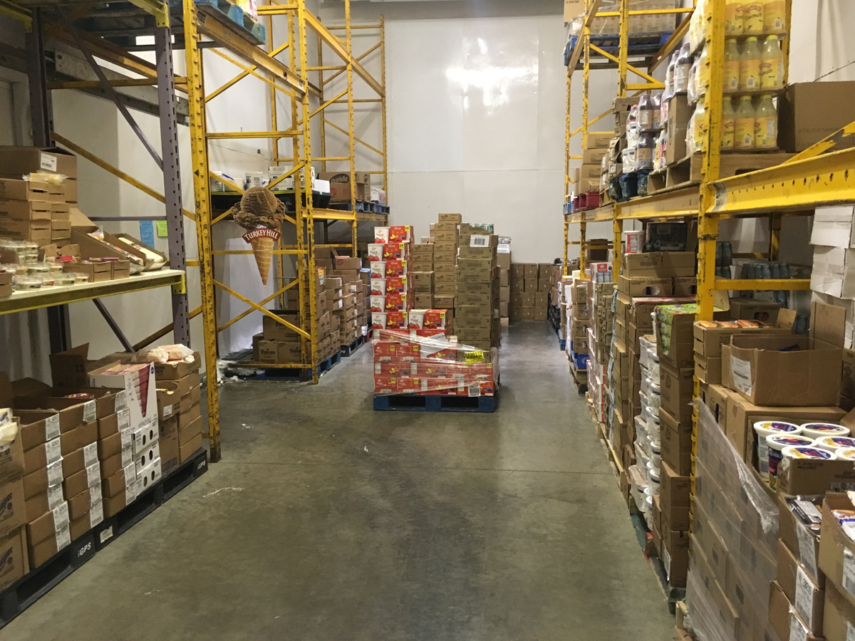 inside warehouse